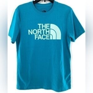 The North Face Women's Half Dome Cotton T-Shirt- Small Blue